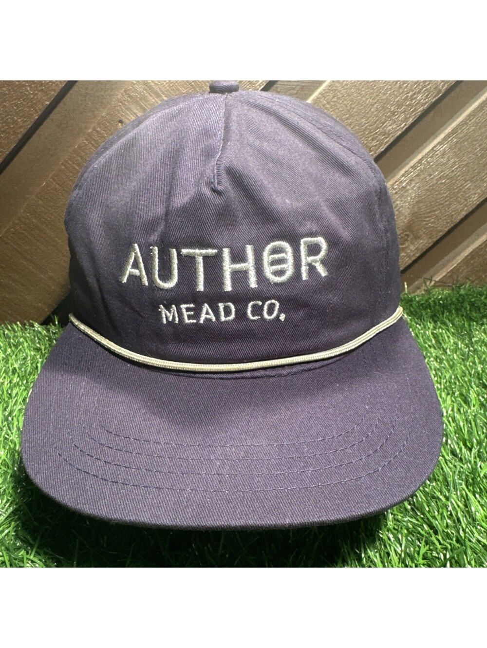 Author Mead Co Hat Brewery Branding Style 4600 Grandpa Rope Cap Leather Strap